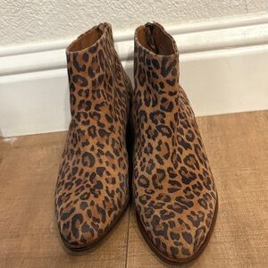 Seychelles Brown Leopard Ankle Booties